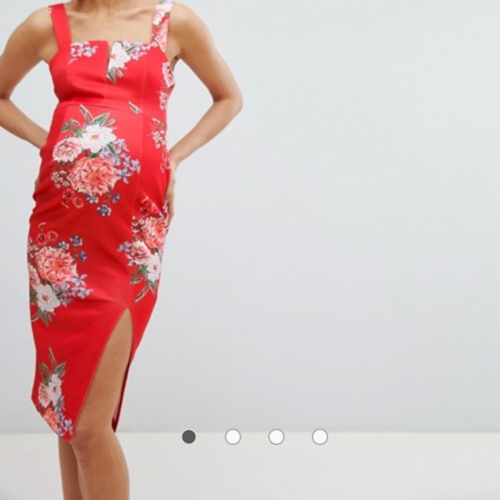 Floral maternity dress